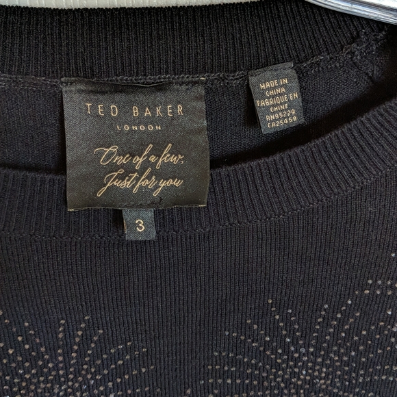 Ted Baker Amrylis Hot Fix Stardust Sweater Sz 3 - Picture 4 of 8